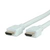 ROLINE 11.04.5588 :: ROLINE HDMI High Speed Cable with Ethernet, HDMI M - HDMI M, white 5 m