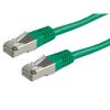 ROLINE 21.15.0143 :: FTP Patch кабел, Cat. 5e, 2.0 м, AWG26, зелен цвят
