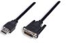 MANHATTAN 372503 :: HDMI Cable, HDMI Male to DVI-D 24+1 Male, Dual Link, Black, 6 ft.