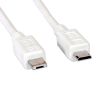 VALUE 11.99.8753 :: USB 2.0 кабел, Micro A - Micro B, 1.8 м, бял цвят